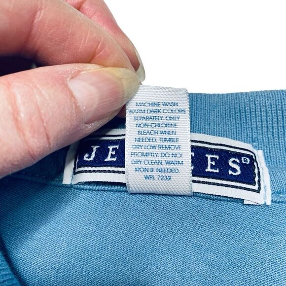 Vintage Jerzees Poker Cards Polo Shirt Studded Embellished Blue Sz XL - Picture 8 of 9